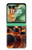 S3985 Fire Skull Drummer Hülle Schutzhülle Taschen für Motorola Razr 70+,60+, Razr+ (2026, 2025, 2024)