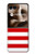 S2364 Red and White Striped Hülle Schutzhülle Taschen für Motorola Razr 60 Ultra, Razr Ultra 2025