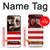 S2364 Red and White Striped Hülle Schutzhülle Taschen für Motorola Razr 60 Ultra, Razr Ultra 2025