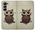 S0360 Coffee Owl Hülle Schutzhülle Taschen für Samsung Galaxy Z Fold 7