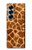 S0422 Giraffe Skin Hülle Schutzhülle Taschen für Samsung Galaxy Z Fold 7