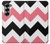 S1849 Pink Black Chevron Zigzag Hülle Schutzhülle Taschen für Samsung Galaxy Z Fold 7