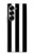 S2297 Black and White Vertical Stripes Hülle Schutzhülle Taschen für Samsung Galaxy Z Fold 7