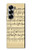 S2504 Vintage Music Sheet Hülle Schutzhülle Taschen für Samsung Galaxy Z Fold 7