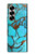 S2685 Aqua Turquoise Gemstone Graphic Printed Hülle Schutzhülle Taschen für Samsung Galaxy Z Fold 7