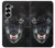 S2823 Black Wolf Blue Eyes Face Hülle Schutzhülle Taschen für Samsung Galaxy Z Fold 7