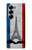 S2859 Vintage France Flag Eiffel Tower Hülle Schutzhülle Taschen für Samsung Galaxy Z Fold 7