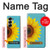 S3039 Vintage Sunflower Blue Hülle Schutzhülle Taschen für Samsung Galaxy Z Fold 7