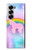 S3070 Rainbow Unicorn Pastel Sky Hülle Schutzhülle Taschen für Samsung Galaxy Z Fold 7