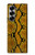 S3365 Yellow Python Skin Graphic Print Hülle Schutzhülle Taschen für Samsung Galaxy Z Fold 7