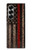 S3804 Fire Fighter Metal Red Line Flag Graphic Hülle Schutzhülle Taschen für Samsung Galaxy Z Fold 7