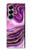 S3896 Purple Marble Gold Streaks Hülle Schutzhülle Taschen für Samsung Galaxy Z Fold 7