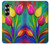 S3926 Colorful Tulip Oil Painting Hülle Schutzhülle Taschen für Samsung Galaxy Z Fold 7