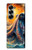 S4003 Oil Color Painting Giant Octopus Hülle Schutzhülle Taschen für Samsung Galaxy Z Fold 7