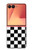 S1611 Black and White Check Chess Board Hülle Schutzhülle Taschen für Samsung Galaxy Z Flip 7