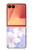 S2361 Purple White Flowers Hülle Schutzhülle Taschen für Samsung Galaxy Z Flip 7