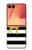 S2794 Black and White Striped Deer Gold Sparkles Hülle Schutzhülle Taschen für Samsung Galaxy Z Flip 7