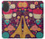 S2353 Paris Cartoon Vintage Pattern Hülle Schutzhülle Taschen für iPhone 17