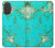 S2377 Turquoise Gemstone Texture Graphic Printed Hülle Schutzhülle Taschen für iPhone 17