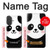 S2662 Cute Panda Cartoon Hülle Schutzhülle Taschen für iPhone 17