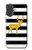 S2794 Black and White Striped Deer Gold Sparkles Hülle Schutzhülle Taschen für iPhone 17