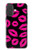 S2933 Pink Lips Kisses on Black Hülle Schutzhülle Taschen für iPhone 17