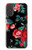 S3112 Rose Floral Pattern Black Hülle Schutzhülle Taschen für iPhone 17