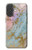 S3717 Rose Gold Blue Pastel Marble Graphic Printed Hülle Schutzhülle Taschen für iPhone 17