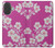 S3924 Cherry Blossom Pink Background Hülle Schutzhülle Taschen für iPhone 17