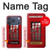 S0058 British Red Telephone Box Hülle Schutzhülle Taschen für iPhone 17 Pro