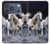 S0246 White Horse Hülle Schutzhülle Taschen für iPhone 17 Pro