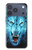 S0752 Blue Fire Grim Wolf Hülle Schutzhülle Taschen für iPhone 17 Pro