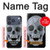 S1286 Diamond Skull Hülle Schutzhülle Taschen für iPhone 17 Pro