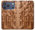 S1307 Fish Wood Carving Graphic Printed Hülle Schutzhülle Taschen für iPhone 17 Pro, 18 Pro