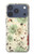 S2179 Flower Floral Vintage Art Pattern Hülle Schutzhülle Taschen für iPhone 17 Pro, 18 Pro