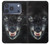 S2823 Black Wolf Blue Eyes Face Hülle Schutzhülle Taschen für iPhone 17 Pro, 18 Pro