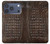 S2850 Brown Skin Alligator Graphic Printed Hülle Schutzhülle Taschen für iPhone 17 Pro