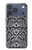 S2855 White Rattle Snake Skin Graphic Printed Hülle Schutzhülle Taschen für iPhone 17 Pro