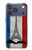 S2859 Vintage France Flag Eiffel Tower Hülle Schutzhülle Taschen für iPhone 17 Pro