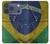 S3297 Brazil Flag Vintage Football Graphic Hülle Schutzhülle Taschen für iPhone 17 Pro