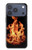 S3379 Fire Frame Hülle Schutzhülle Taschen für iPhone 17 Pro, 18 Pro