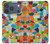 S3391 Abstract Art Mosaic Tiles Graphic Hülle Schutzhülle Taschen für iPhone 17 Pro