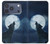 S3693 Grim White Wolf Full Moon Hülle Schutzhülle Taschen für iPhone 17 Pro