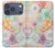 S3705 Pastel Floral Flower Hülle Schutzhülle Taschen für iPhone 17 Pro
