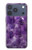 S3713 Purple Quartz Amethyst Graphic Printed Hülle Schutzhülle Taschen für iPhone 17 Pro, 18 Pro