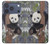 S3793 Cute Baby Panda Snow Painting Hülle Schutzhülle Taschen für iPhone 17 Pro, 18 Pro