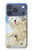 S3794 Arctic Polar Bear and Seal Paint Hülle Schutzhülle Taschen für iPhone 17 Pro
