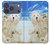 S3794 Arctic Polar Bear and Seal Paint Hülle Schutzhülle Taschen für iPhone 17 Pro