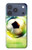 S3844 Glowing Football Soccer Ball Hülle Schutzhülle Taschen für iPhone 17 Pro, 18 Pro