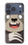 S3855 Sloth Face Cartoon Hülle Schutzhülle Taschen für iPhone 17 Pro, 18 Pro